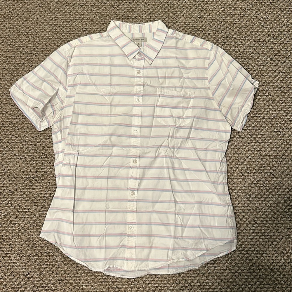 Calvin Klein Jeans Size Large Button Down Shirt.